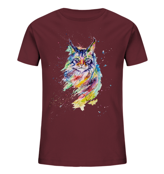 Bunte Katze - Kids Organic Shirt