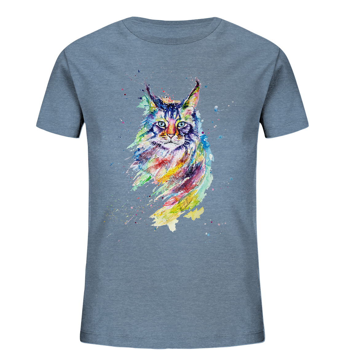 Bunte Katze - Kids Organic Shirt