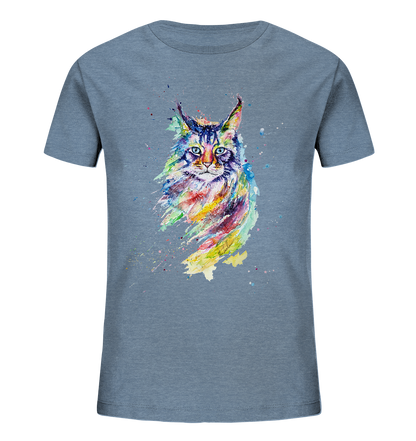 Bunte Katze - Kids Organic Shirt