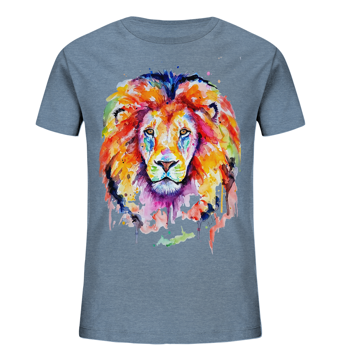 Bunter Löwe - Kids Organic Shirt