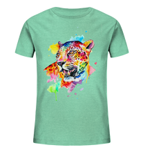 Lade das Bild in den Galerie-Viewer, Bunter Leopard  - Kids Organic Shirt
