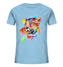 Lade das Bild in den Galerie-Viewer, Bunter Leopard  - Kids Organic Shirt
