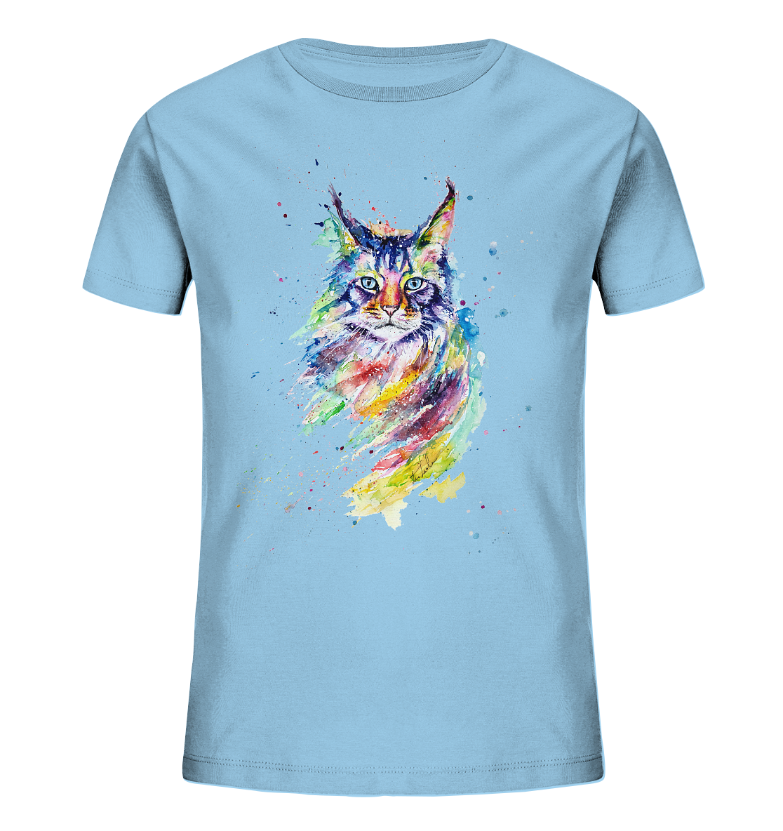 Bunte Katze - Kids Organic Shirt