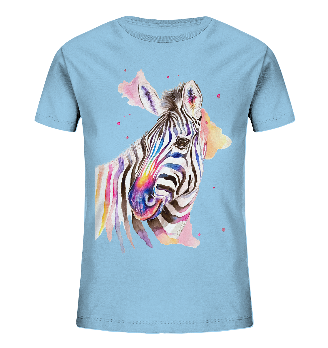 Buntes Zebra - Kids Organic Shirt