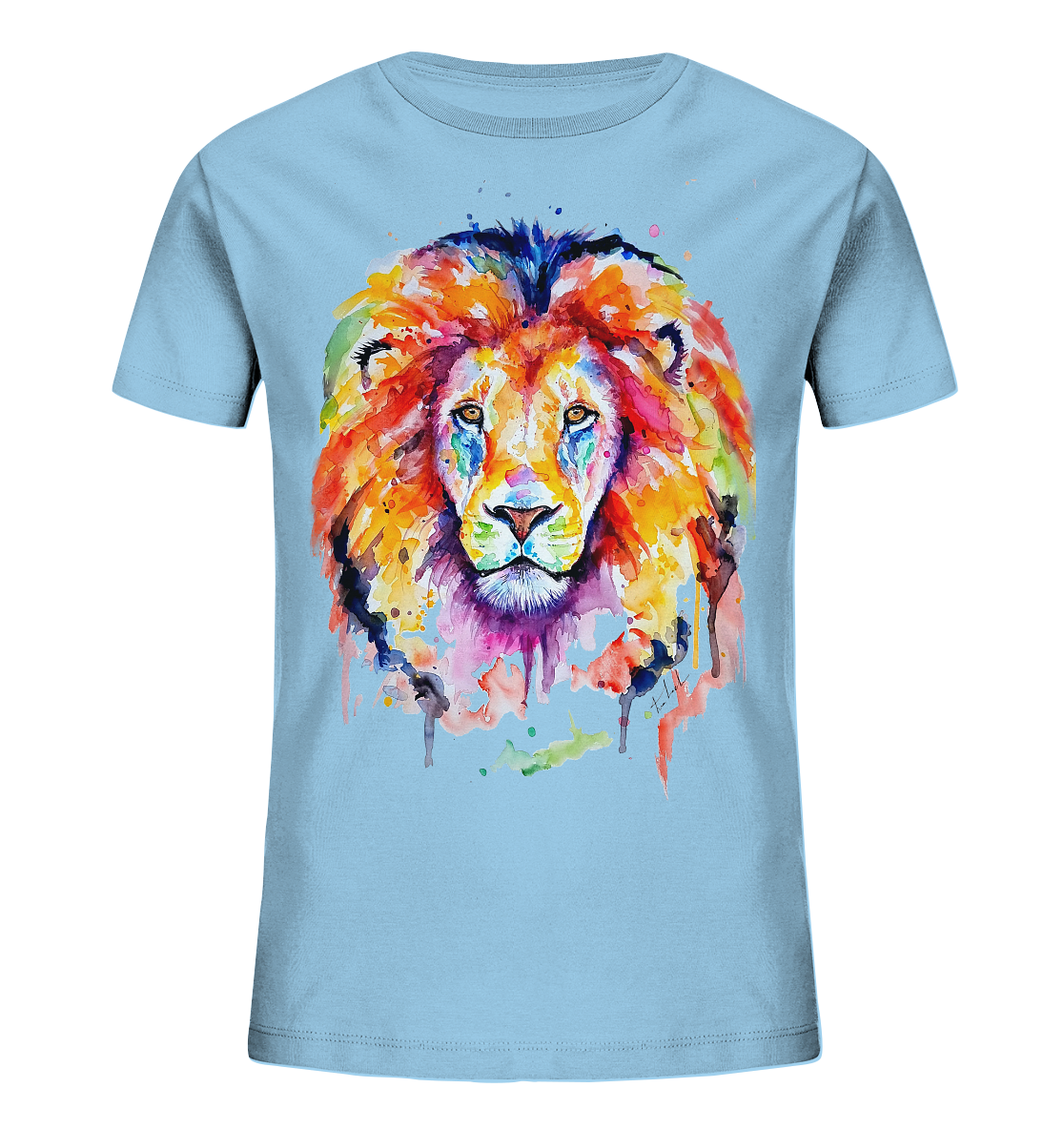 Bunter Löwe - Kids Organic Shirt