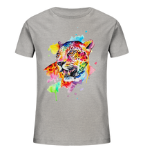 Lade das Bild in den Galerie-Viewer, Bunter Leopard  - Kids Organic Shirt
