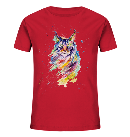 Bunte Katze - Kids Organic Shirt