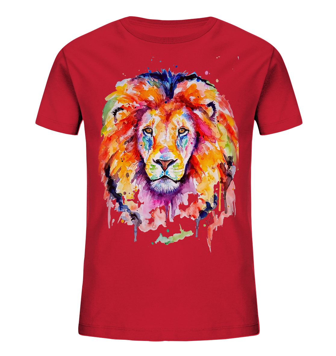 Bunter Löwe - Kids Organic Shirt