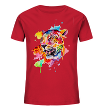 Lade das Bild in den Galerie-Viewer, Bunter Leopard  - Kids Organic Shirt
