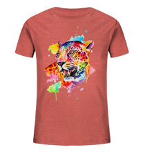Lade das Bild in den Galerie-Viewer, Bunter Leopard  - Kids Organic Shirt
