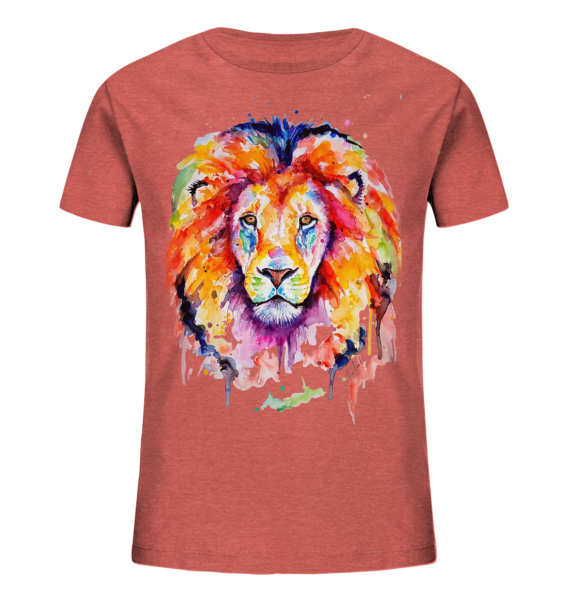 Bunter Löwe - Kids Organic Shirt