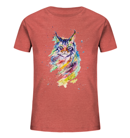 Bunte Katze - Kids Organic Shirt