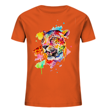 Lade das Bild in den Galerie-Viewer, Bunter Leopard  - Kids Organic Shirt
