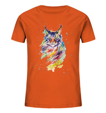 Bunte Katze - Kids Organic Shirt