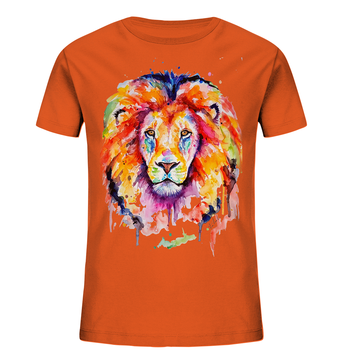 Bunter Löwe - Kids Organic Shirt