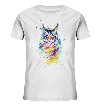 Bunte Katze - Kids Organic Shirt