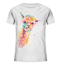 Lade das Bild in den Galerie-Viewer, Lustiges Alpaka - Kids Organic Shirt

