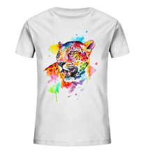 Lade das Bild in den Galerie-Viewer, Bunter Leopard  - Kids Organic Shirt

