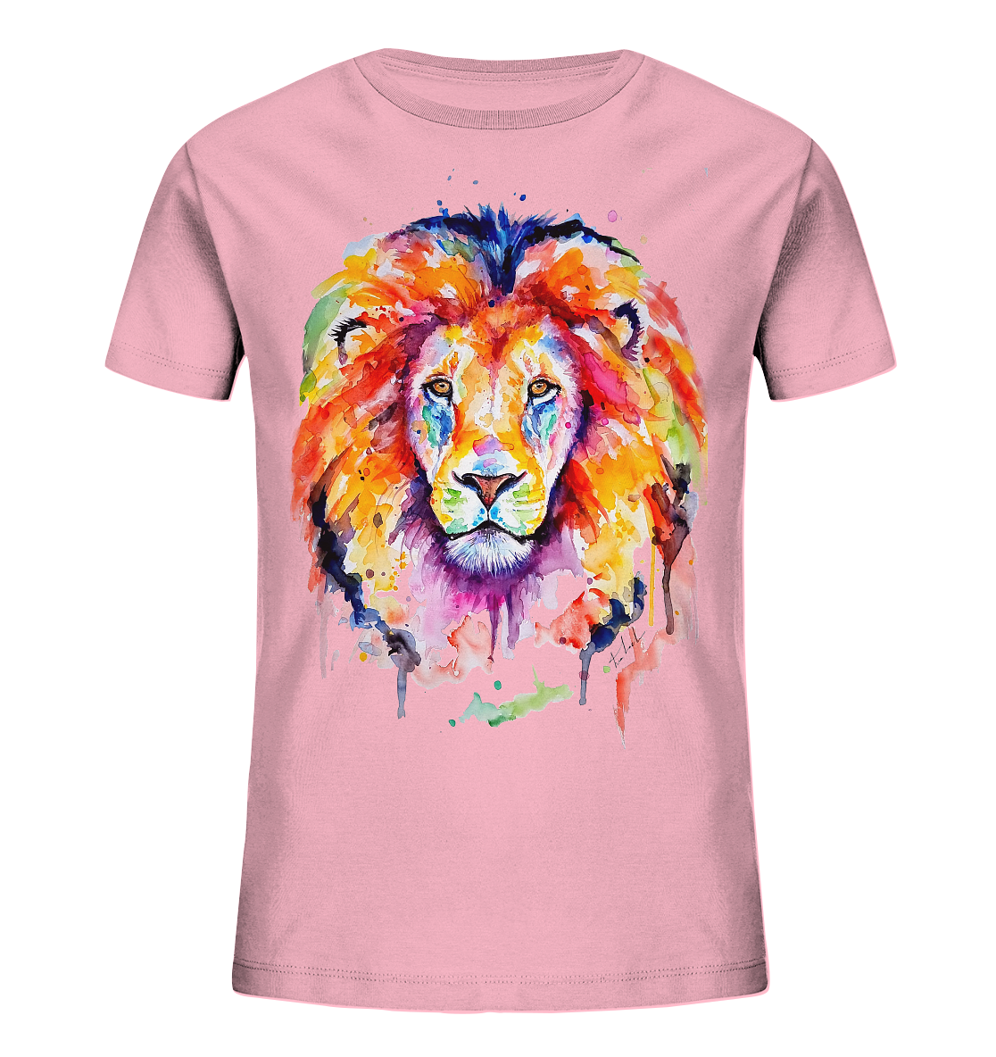 Bunter Löwe - Kids Organic Shirt