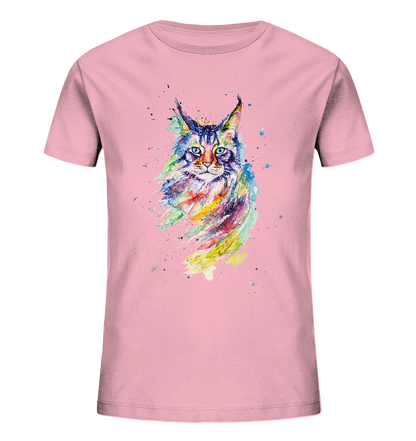 Bunte Katze - Kids Organic Shirt