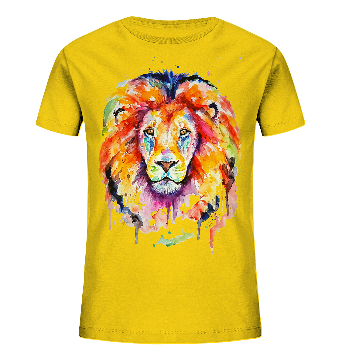 Bunter Löwe - Kids Organic Shirt