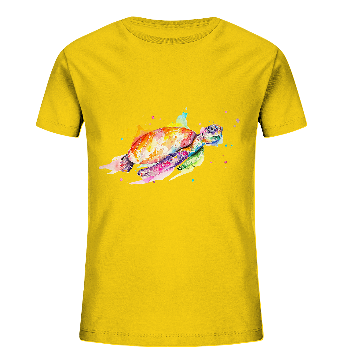 Bunte Meeresschildkröte - Kids Organic Shirt