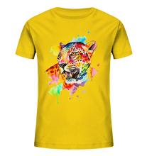 Lade das Bild in den Galerie-Viewer, Bunter Leopard  - Kids Organic Shirt

