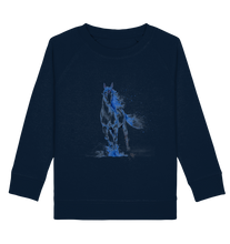Lade das Bild in den Galerie-Viewer, Blaues Einhorn - Kids Organic Sweatshirt
