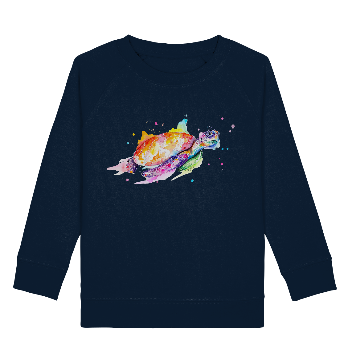 Bunte Meeresschildkröte - Kids Organic Sweatshirt