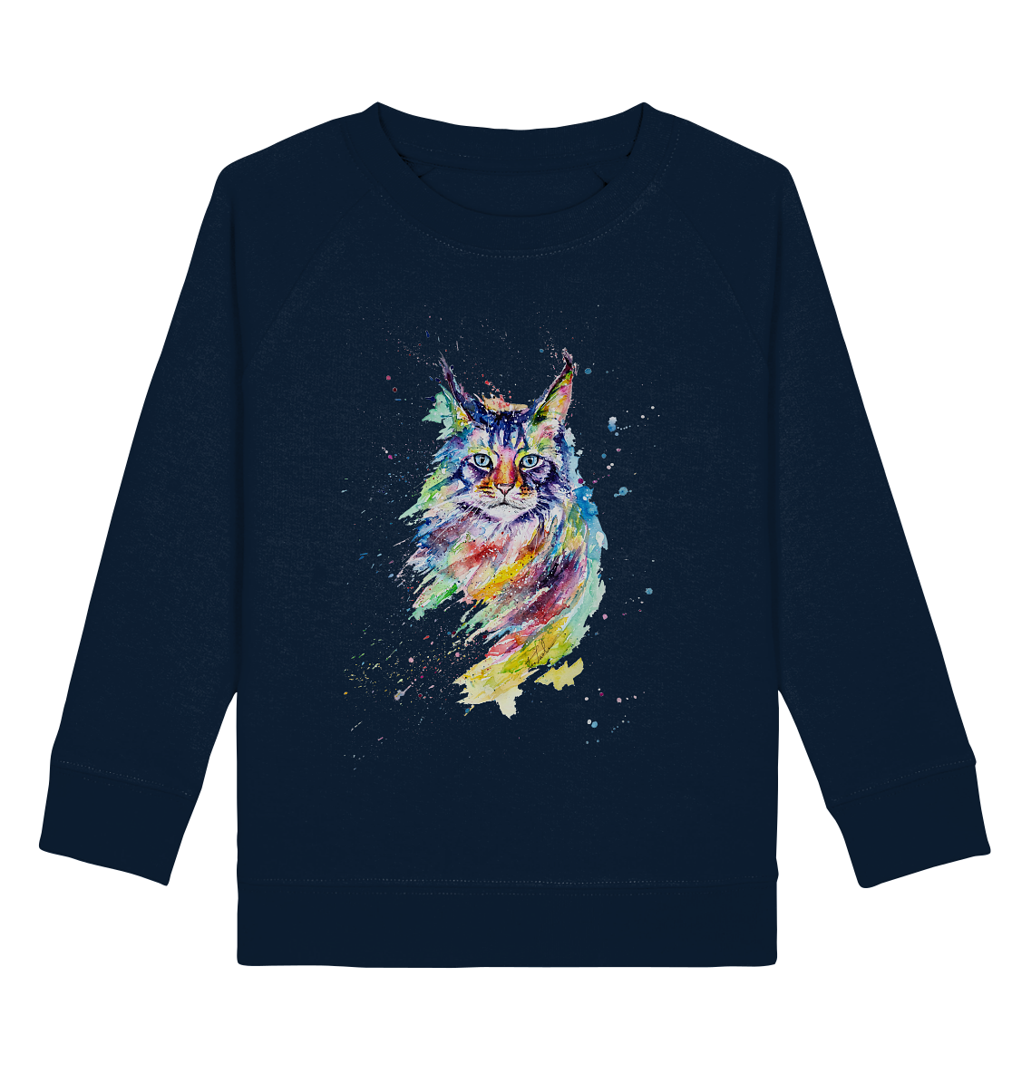Bunte Katze - Kids Organic Sweatshirt