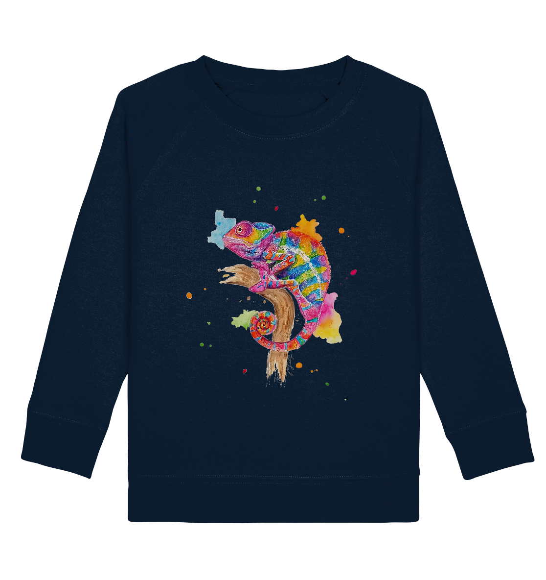 Buntes Chamäleon  - Kids Organic Sweatshirt