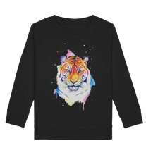 Lade das Bild in den Galerie-Viewer, Bunter Tiger - Kids Organic Sweatshirt
