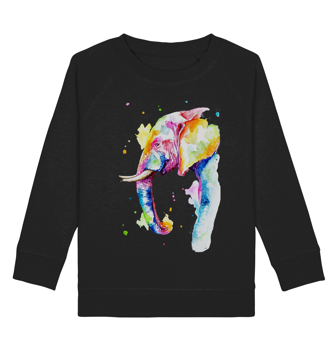 Bunter Elefant - Kids Organic Sweatshirt