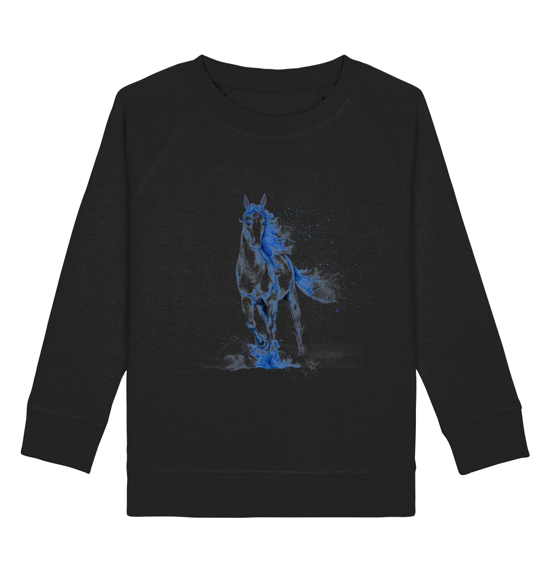 Blaues Einhorn - Kids Organic Sweatshirt