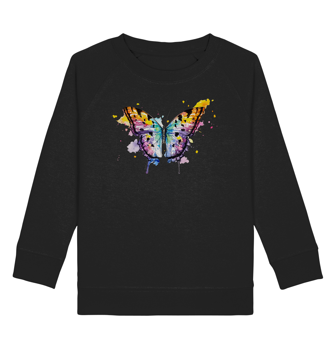 Bunter Schmetterling - Kids Organic Sweatshirt
