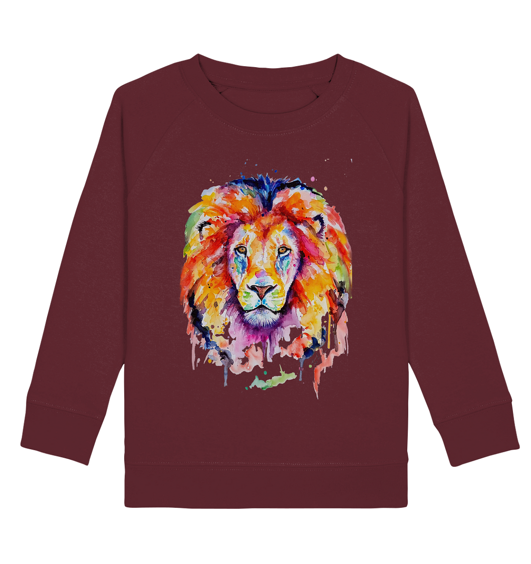 Bunter Löwe - Kids Organic Sweatshirt
