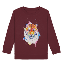 Lade das Bild in den Galerie-Viewer, Bunter Tiger - Kids Organic Sweatshirt
