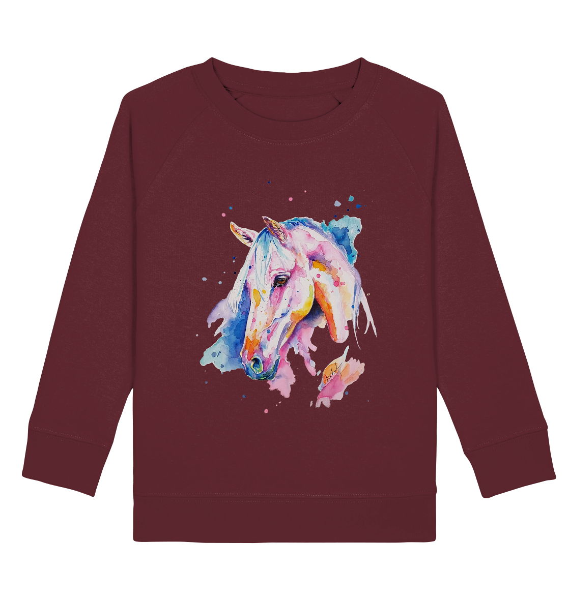 Buntes Pferd - Kids Organic Sweatshirt