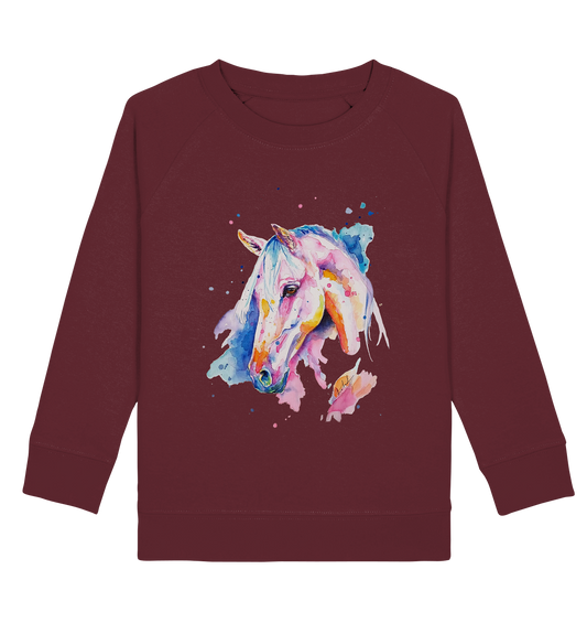 Buntes Pferd - Kids Organic Sweatshirt