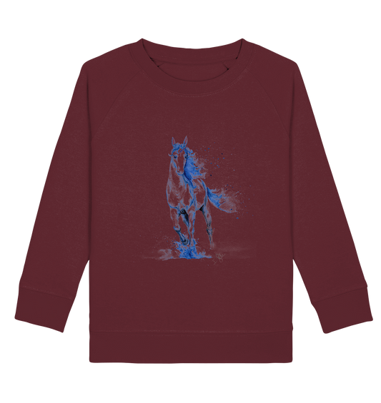 Blaues Einhorn - Kids Organic Sweatshirt