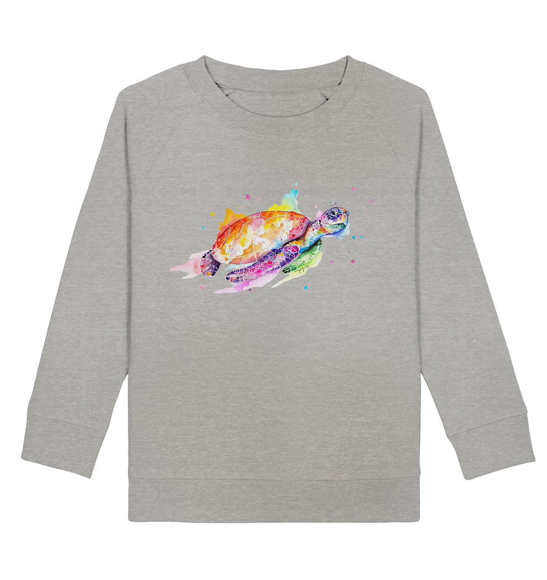 Bunte Meeresschildkröte - Kids Organic Sweatshirt