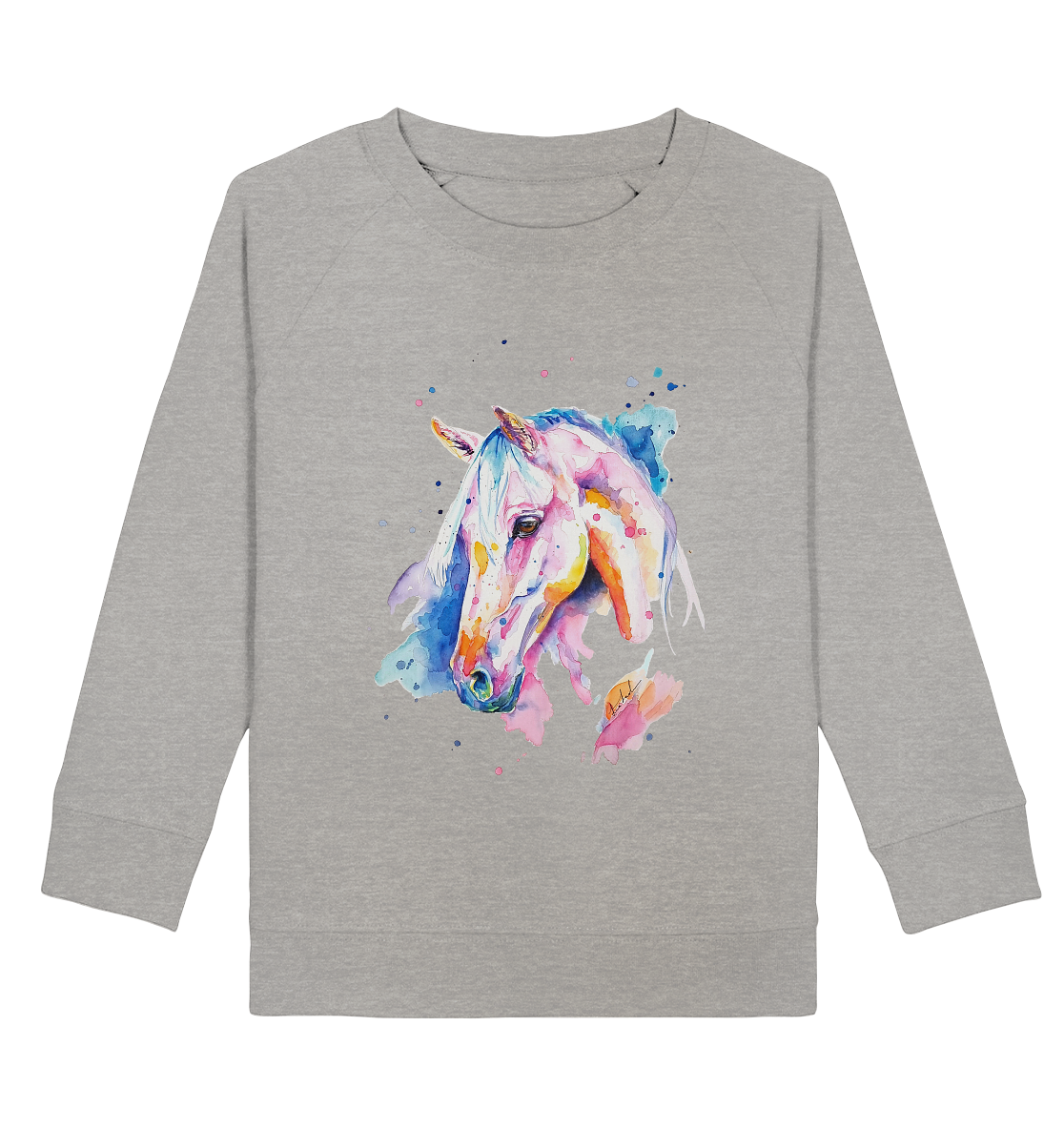 Buntes Pferd - Kids Organic Sweatshirt