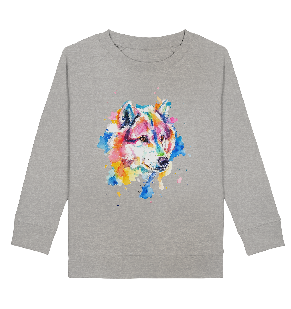 Bunter Wolf - Kids Organic Sweatshirt