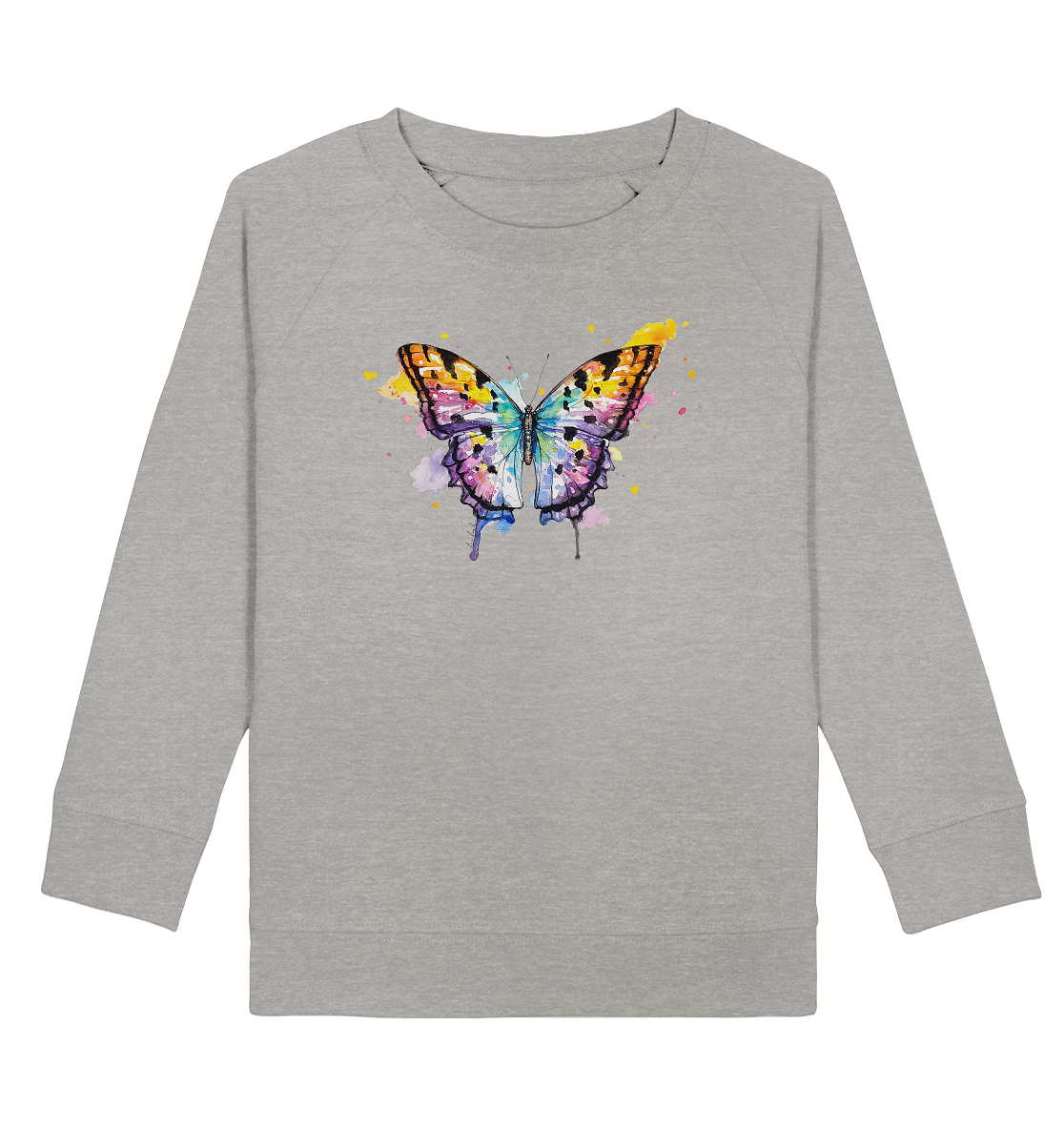Bunter Schmetterling - Kids Organic Sweatshirt