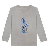 Lade das Bild in den Galerie-Viewer, Blaues Einhorn - Kids Organic Sweatshirt
