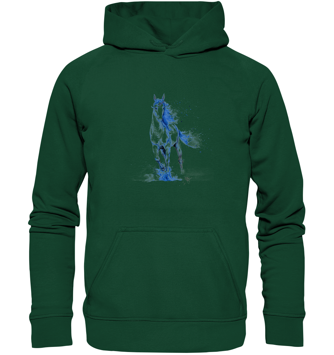Blaues Einhorn - Kids Premium Hoodie