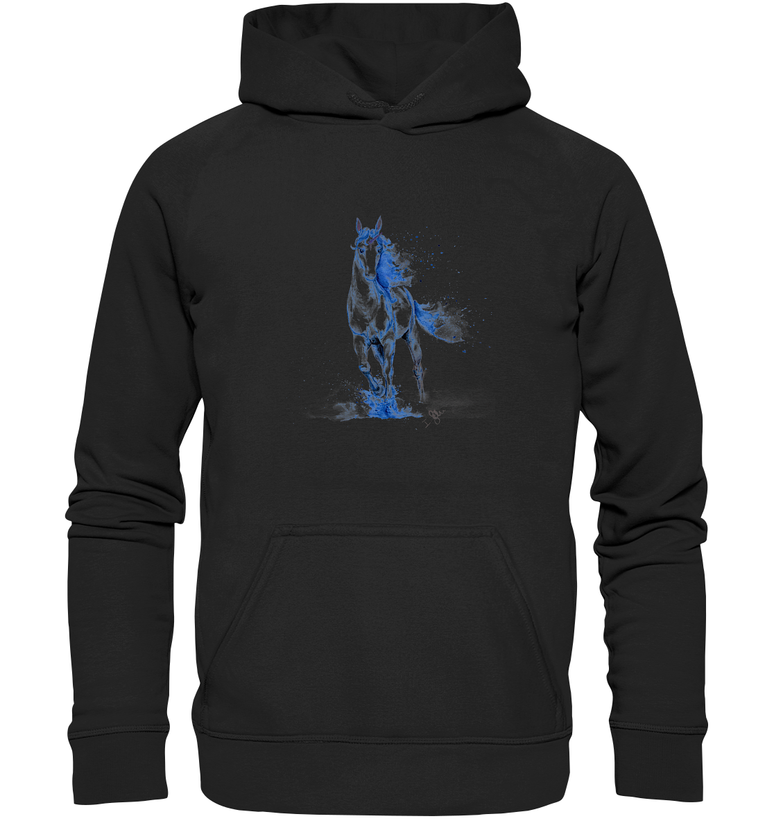 Blaues Einhorn - Kids Premium Hoodie