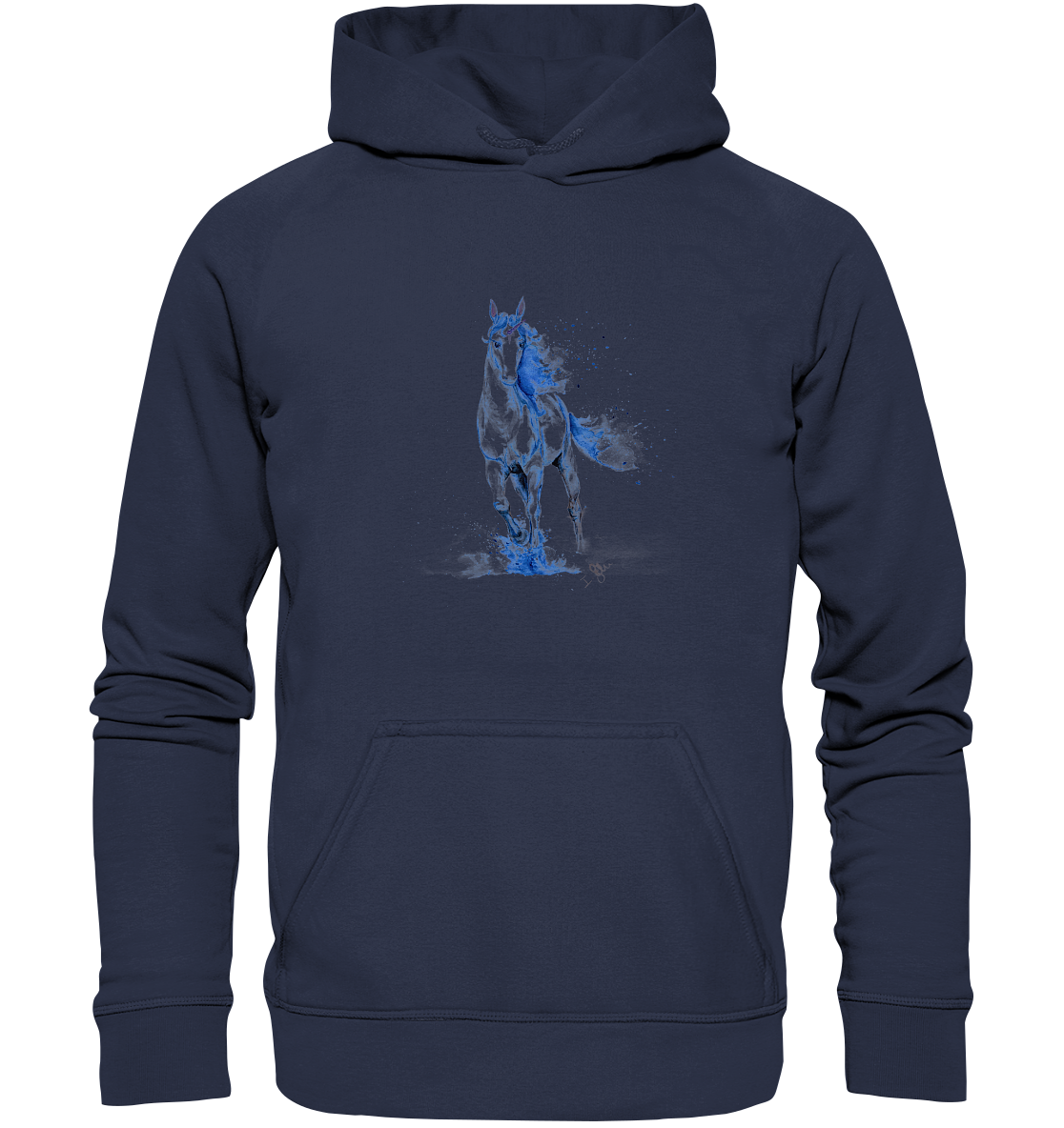Blaues Einhorn - Kids Premium Hoodie