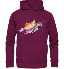 Lade das Bild in den Galerie-Viewer, Bunte Meeresschildkröte - Kids Premium Hoodie
