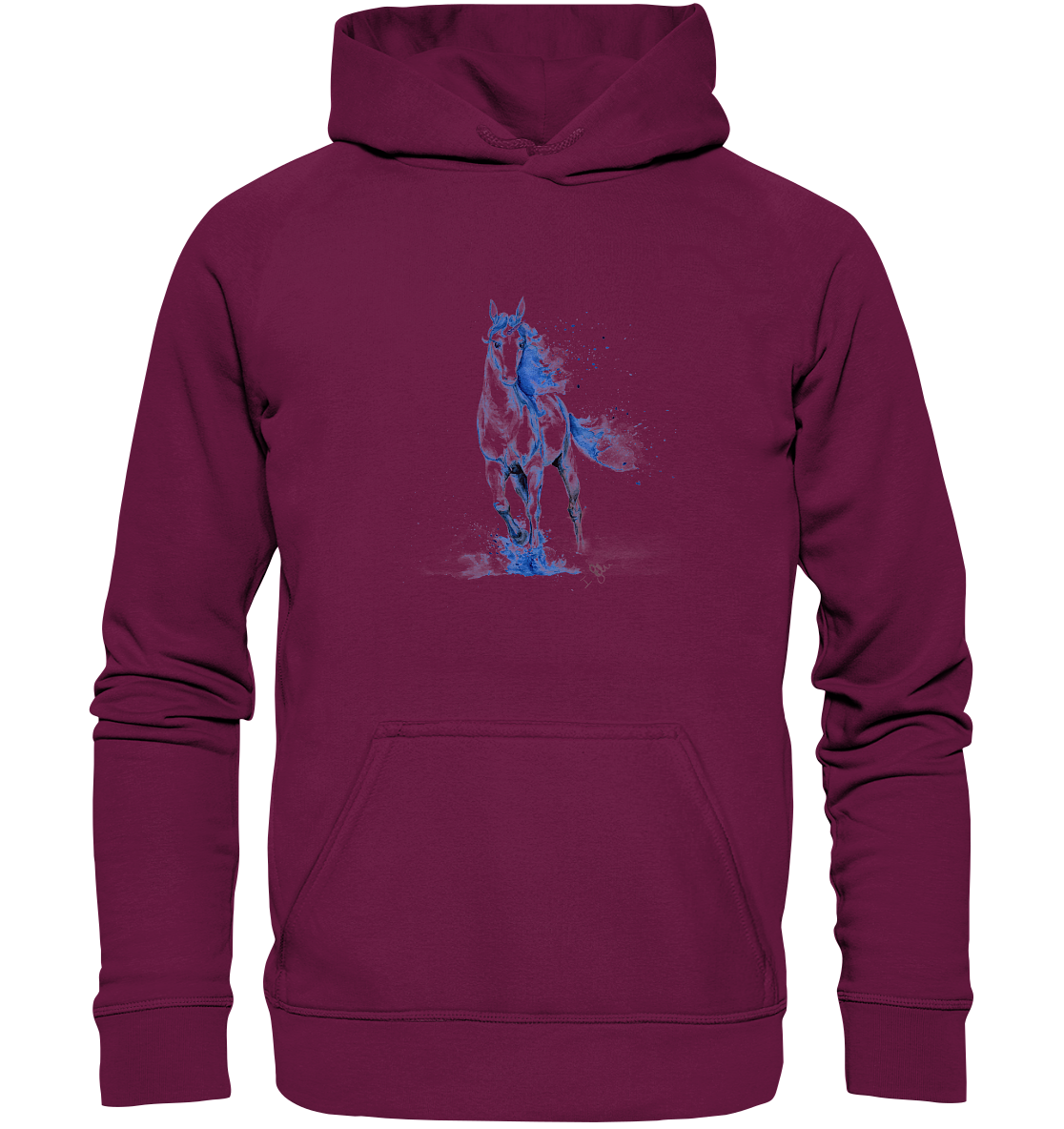Blaues Einhorn - Kids Premium Hoodie